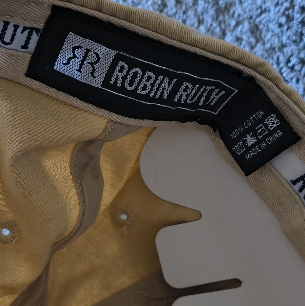 NWOT Robin Ruth Embroidery Hawaii Island Cap Design Beige One Size Casual Outing - Picture 10 of 10